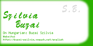 szilvia buzai business card